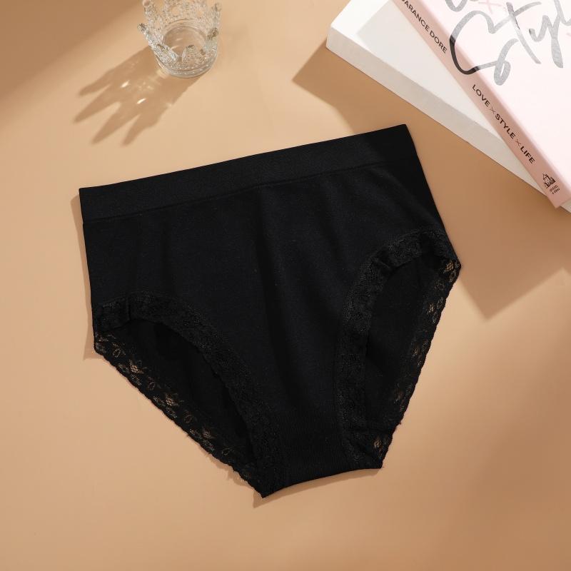 

Женское корректирующее белье с высокой талией, кружевные трусы, бесшовные утягивающие трусы, женское сексуальное утягивающее белье с коррекцией живота, женское нижнее белье XXL&1pc чёрный