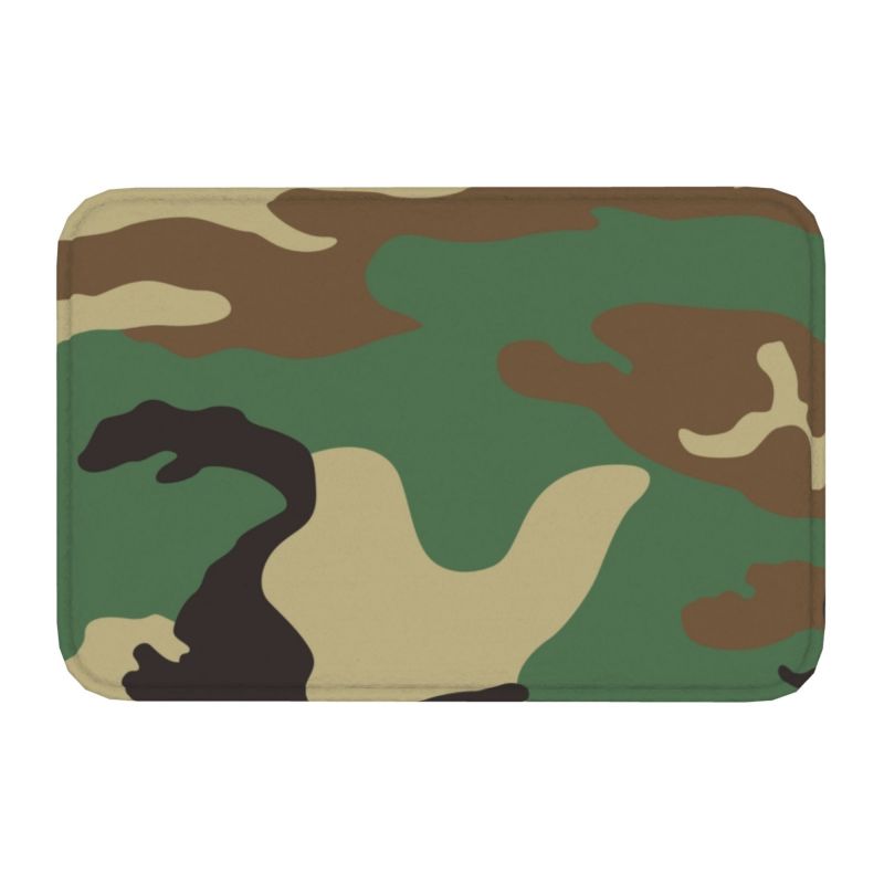 Custom Camouflage Army Air Force Blue Doormat Mat Anti-Slip Military Camo Bathroom Kitchen Garden Rug Carpet 40*60cm