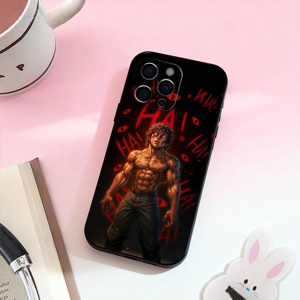 Anime B-Baki H-hanma Phone Case For iPhone 17,16,15,14,13,12,11 Plus,Pro,Max,XS Silicone Soft Cover