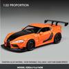 Simulation 1/22 Toyota Supra Alloy Classic Sports Car Model Diecast Children's Toy Vehicle Birthday Gift Collection Miniature Voiture