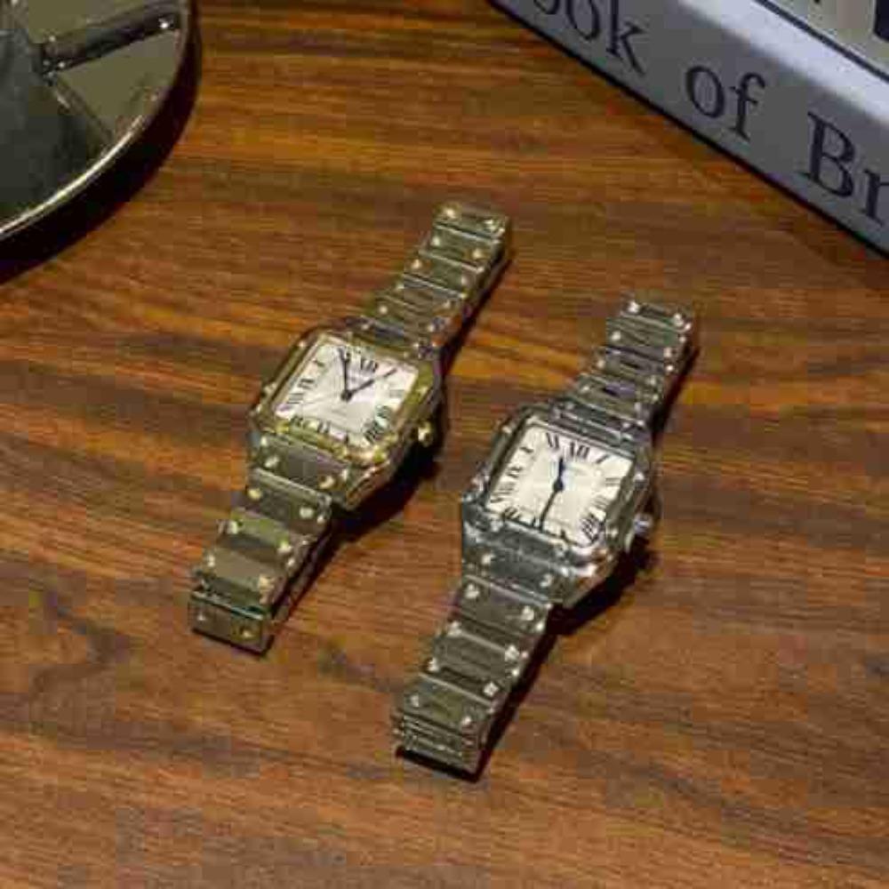 Dames Juwelenhorloge Vierkant Romeins Wijzerplaat Casual Stalen Band Horloge