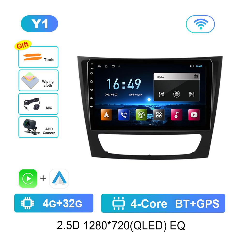 Android 14 System Car Radio Multimedia Player for Mercedes Benz E-class W211 2002 - 2008 Touch Screen 4G WiFi BT GPS Navi