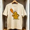 Vintage Cartoon Captain CaveUnisex TShirt Women Unisex Casual Cotton Printed T Shirts Creative Streetwear Camisetas Tops Tee