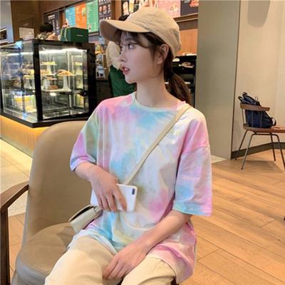 2021 Retro Korean Style Loose Short-Sleeve T-Shirt for Women