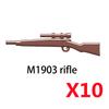 Militärwaffen MOC Bausteine Figuren Soldat US Sowjetischer Gewehr Mini-Kanone Raketenwerfer MG42 RPG Kugel Spielzeug Geschenk K022