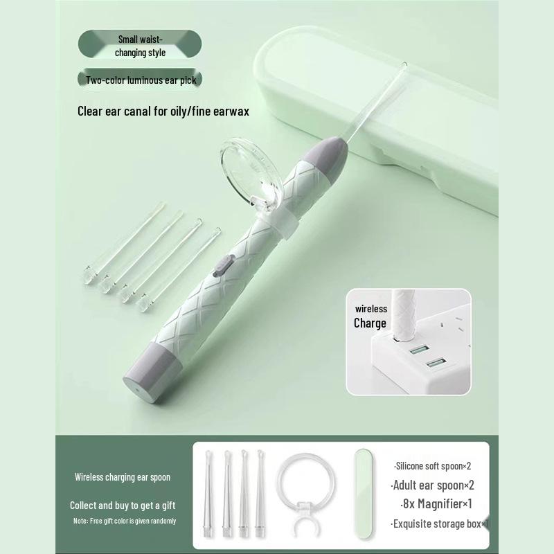 Soft Tip Baby Ear Cleaner with Light & Tweezers