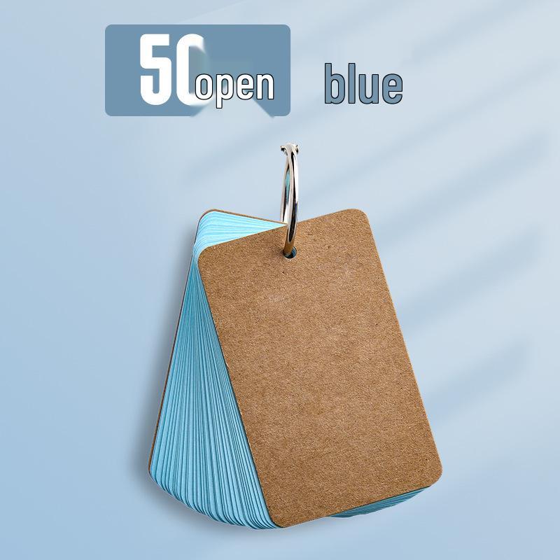 Taschengroße farbige englische Wort-Karteikarten: Ringgebunden und DIY