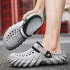 men's slippers Summer soft EVA beach sandals outdoor women's slippers Slides Non -slip Tie-dye designer personality hollow shoes