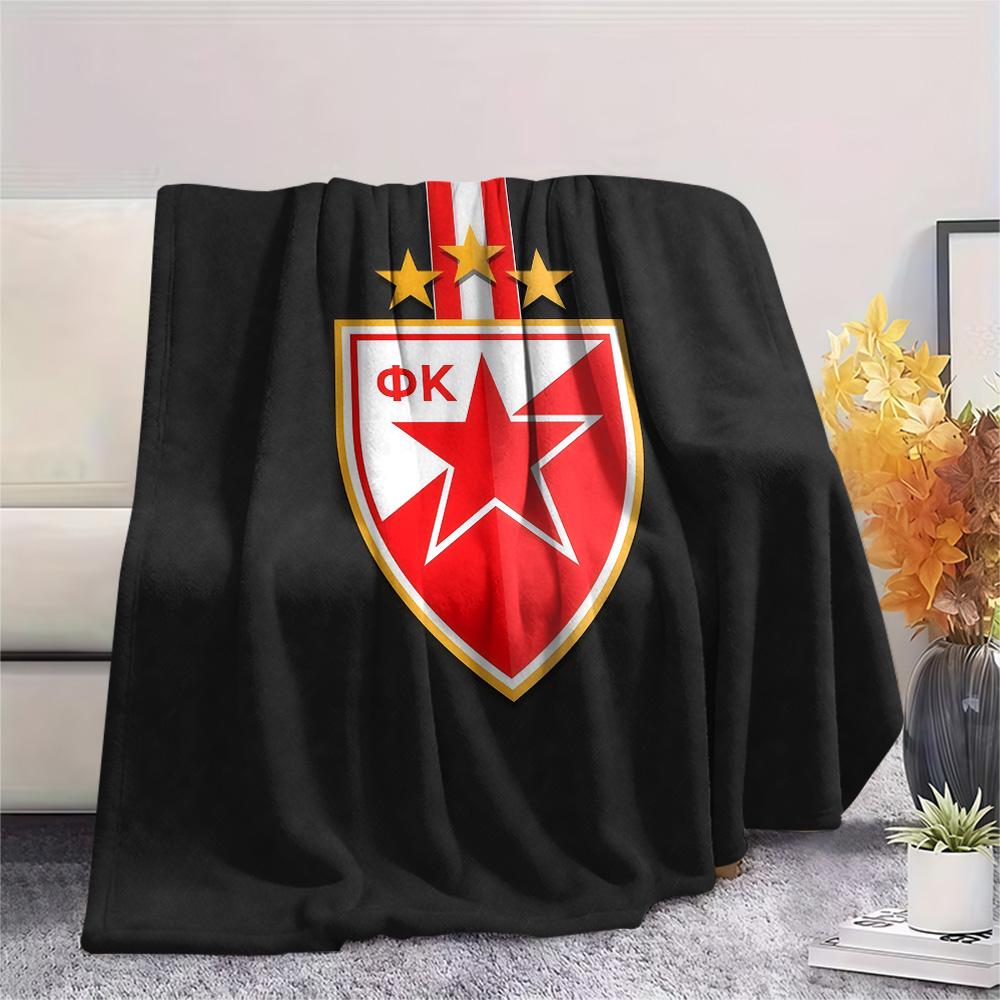 Crvena zvezda2 Flannel Blanket, High quality Comfortable for All Seasons, Home Decor, Warmth and Comfort