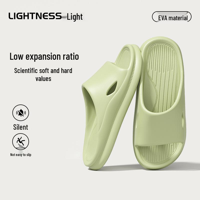 EVA Cartoon Bear Bathroom Slippers - Women's Summer Non-Slip Thick Sole Sandals