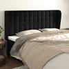 VidaXL Headboard with Ears Black 183x23x118-128 Cm Velvet3118452