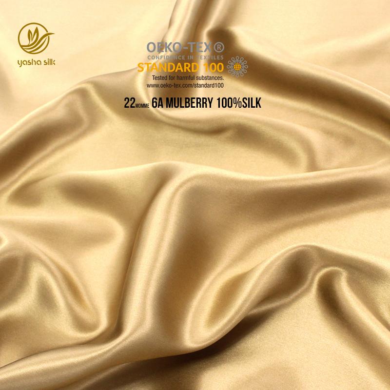 Fabric Silk 22Momme Silk Fabric for Dresses Custom Shiny Silk Jacquard Fabric