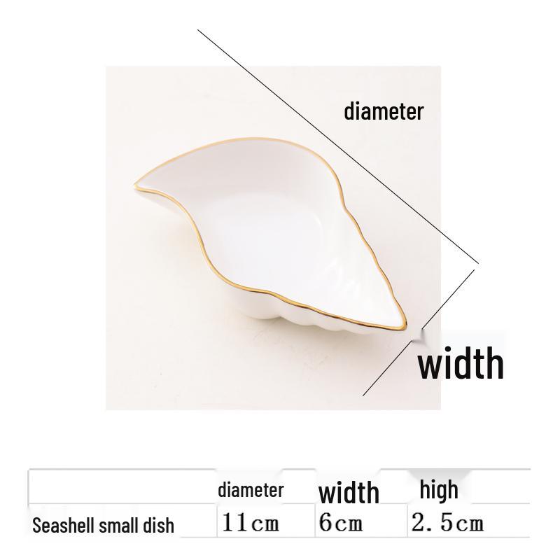 Europejski zestaw ceramicznych naczyń na przyprawy i sosy ze złotym rantem