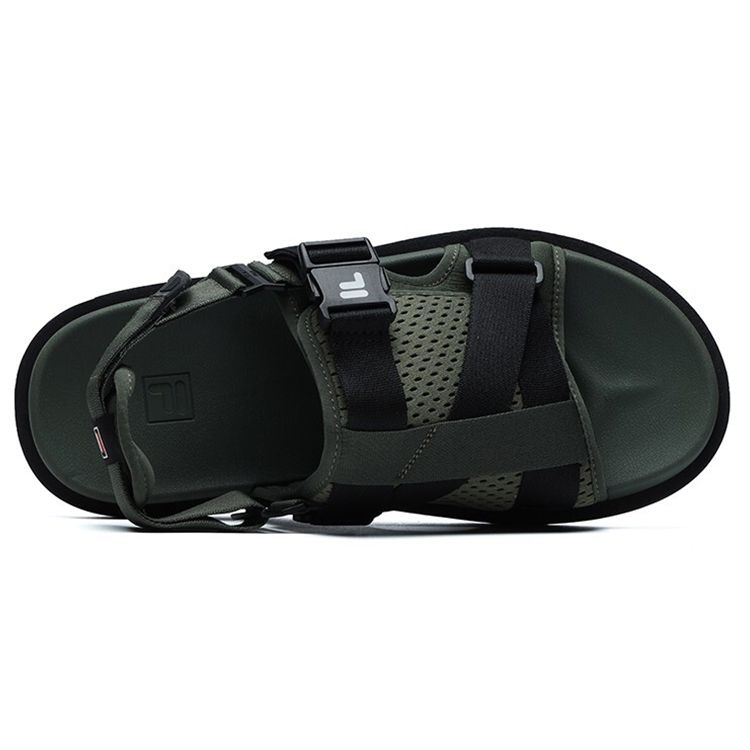 Fila Fusion Trendy Versatile Sports Sandals Beetle Green Men Sandals T12M125402FBB