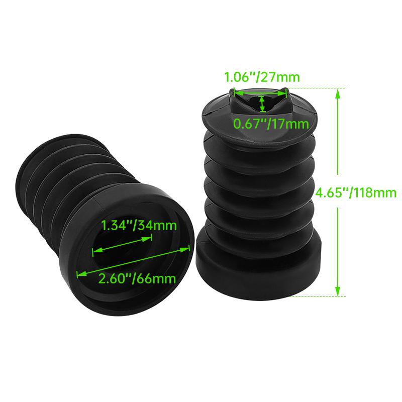 Black Motorcycle Accessories Rear Fork Boots Shock Absorber Covers Protector For Harley Touring FLHR FLHT FLHX FLTRX 1997-2013