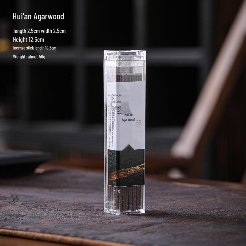 Hui'an Agarwood & Lao Shan Sandalwood Incense Sticks with Goose Pear Tent & Holder for Home Air Purification