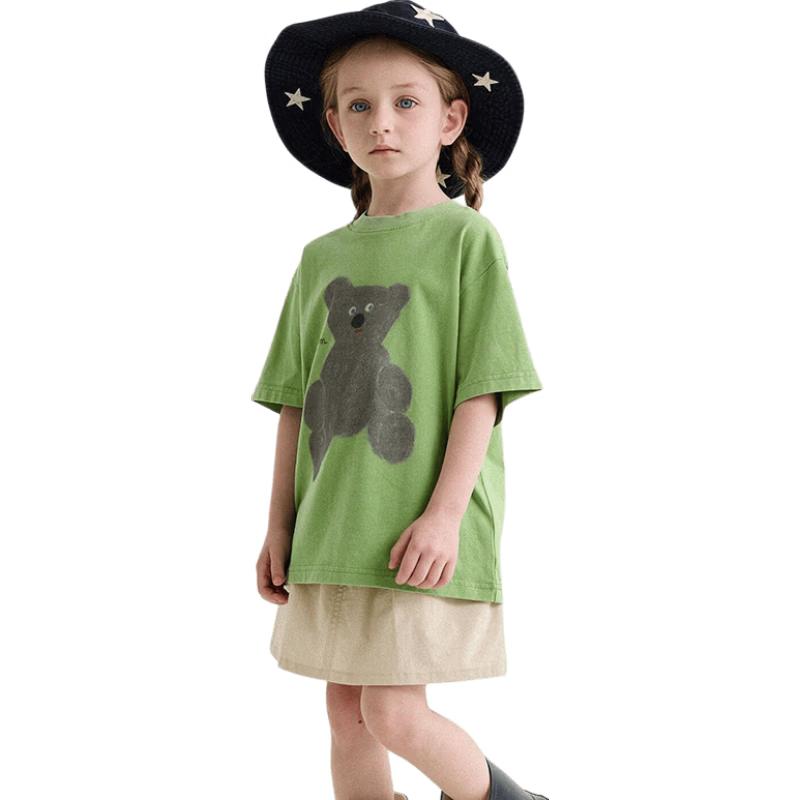 Girls Summer Breathable Cotton Printed T-Shirt 110