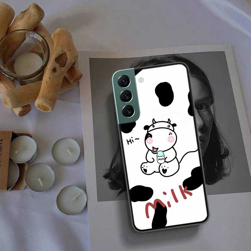 Nouvelle Coque de Téléphone Mignonne à Imprimé Vache Pour Samsung A15 A25 A35 A55 Galaxy A70S A50S A30S A30 A40 A71 A51 A41 A31 A21 A11 A01 A20S A10S A2