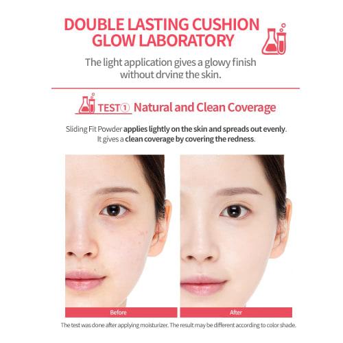 ETUDE Double Lasting Cushion Glow Neutral Vanilla Foundation 1 piece (x 1)
