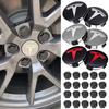 4pcs 56mm Car Wheel Center Hub Decorative Caps for Tesla Model 3 Y S X Badge Wheel Lug Nut Protective Cover