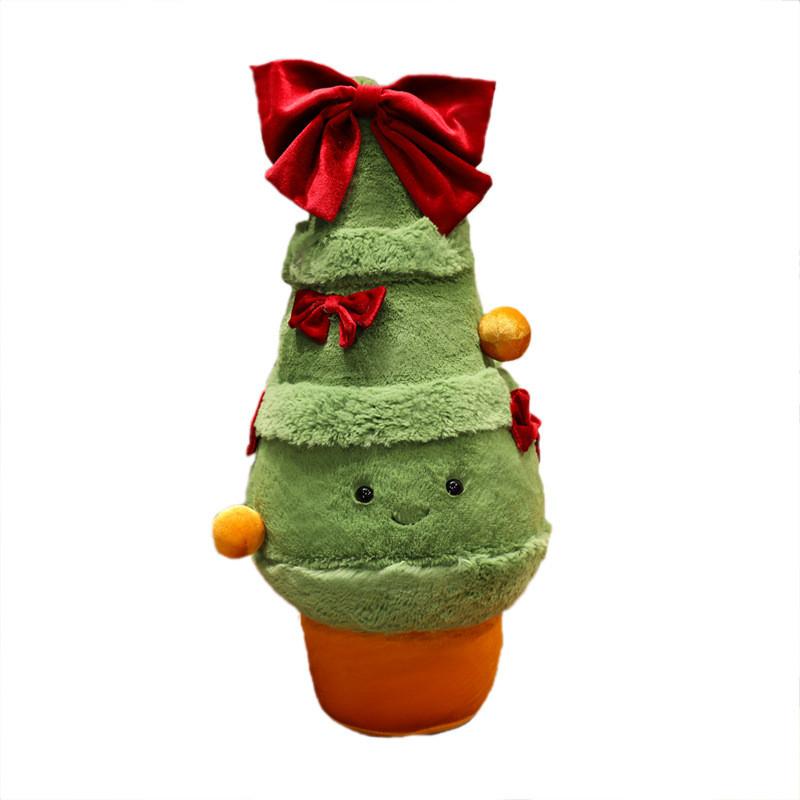 Ghirlanda Floreale Albero di Natale Peluche con Imbottitura in Cotone PP per Decorazione Casa e Regalo