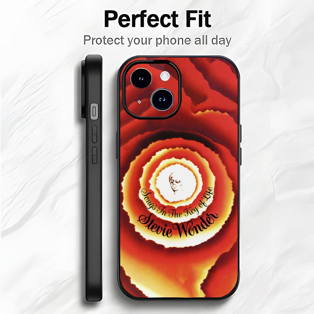 Wonder Music S-Stevie Wonder Etui na Telefon Etui na Telefon Miękkie Opakowanie Lekkie Dla iPhone17 16 15 14 13ProMax