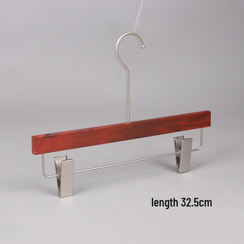 Stylish Non-Slip Imitation Jade Hangers: Wood Grain Finish for Men's & Women's High-End Clothing