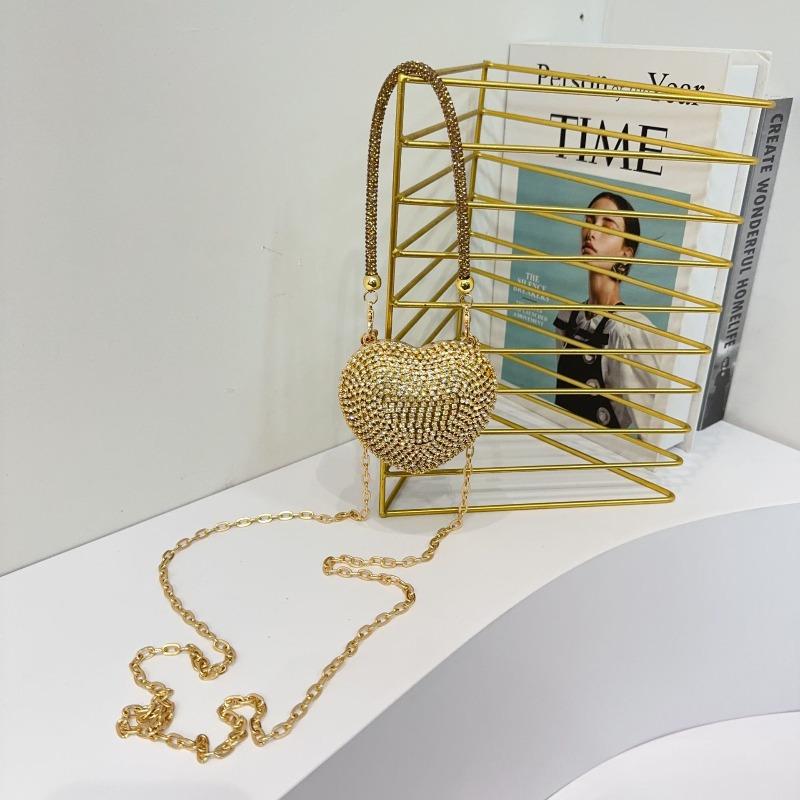 New fashionable mini bag fringed diamond-encrusted children s bag love chain dinner messenger women s bag