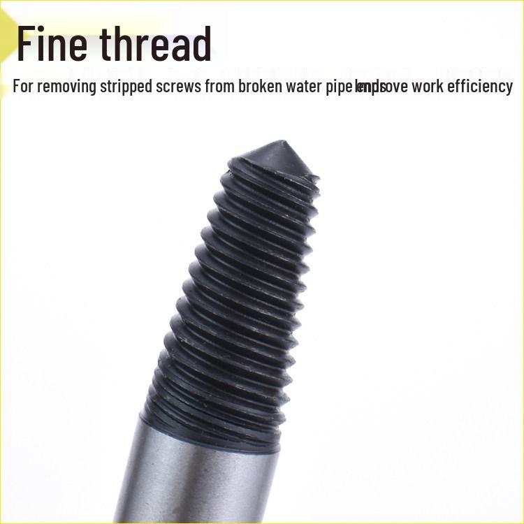 Universal Water Pipe and Faucet Broken Thread Extractor - 4 & 6 Point Stripped Thread Removal Tool