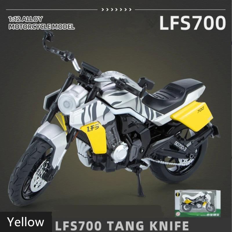 1/12 Tang Knife Lfs700 Racing Cross-country Motorcycle Model Simulation Alloy Toy Street Motorcycle Model Collection Kids Gifts