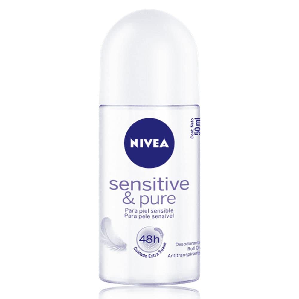 

NIVEA Brazil Sensitive 50ml roll-on deodorant, unscented,