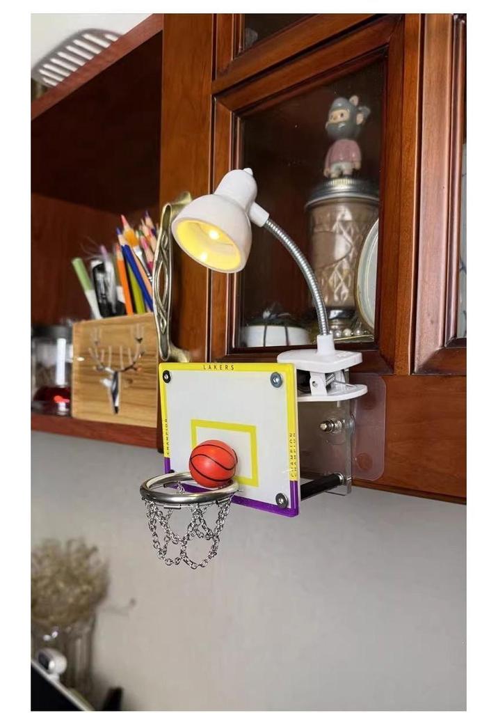 Mini Basketball Hoop Night Light Ornament - Perfect Stress Relief Gift for Boys, Kids & Boyfriend's Birthday or Graduation