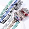 1Yard Self Adhesive Crystal Rhinestone Sticker 1.2cm Width Crystal Motif Diamond Ribbon Adhesive Diamond Multicolour