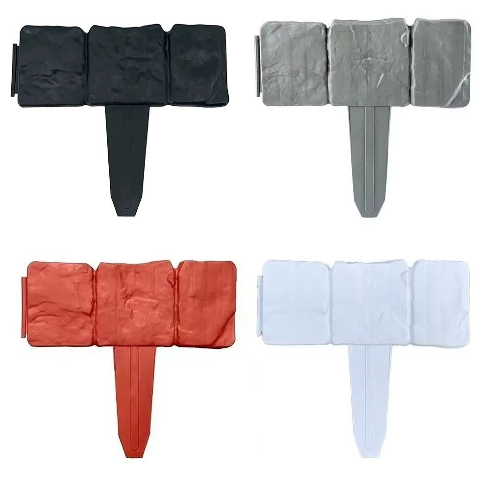 10Pcs Moisture-resistant Corrugated Fence Weatherproof Flower Bed Edging Fence Garden Decoration