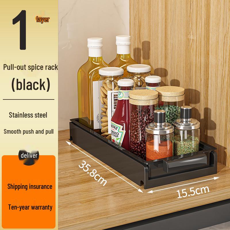 Tiered In-Cabinet Pull-Out Dish Rack for Plates and Bowls