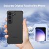 Built-in Camera Lens Protector Frameless Silicone Bumper Case for Samsung Galaxy S23 S24 Plus S22 Ultra S24+ Shockproof Cover