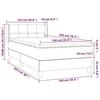 3130948 vidaXL Lit à sommier tapissier avec matelas Rose 100x200 cm Velours