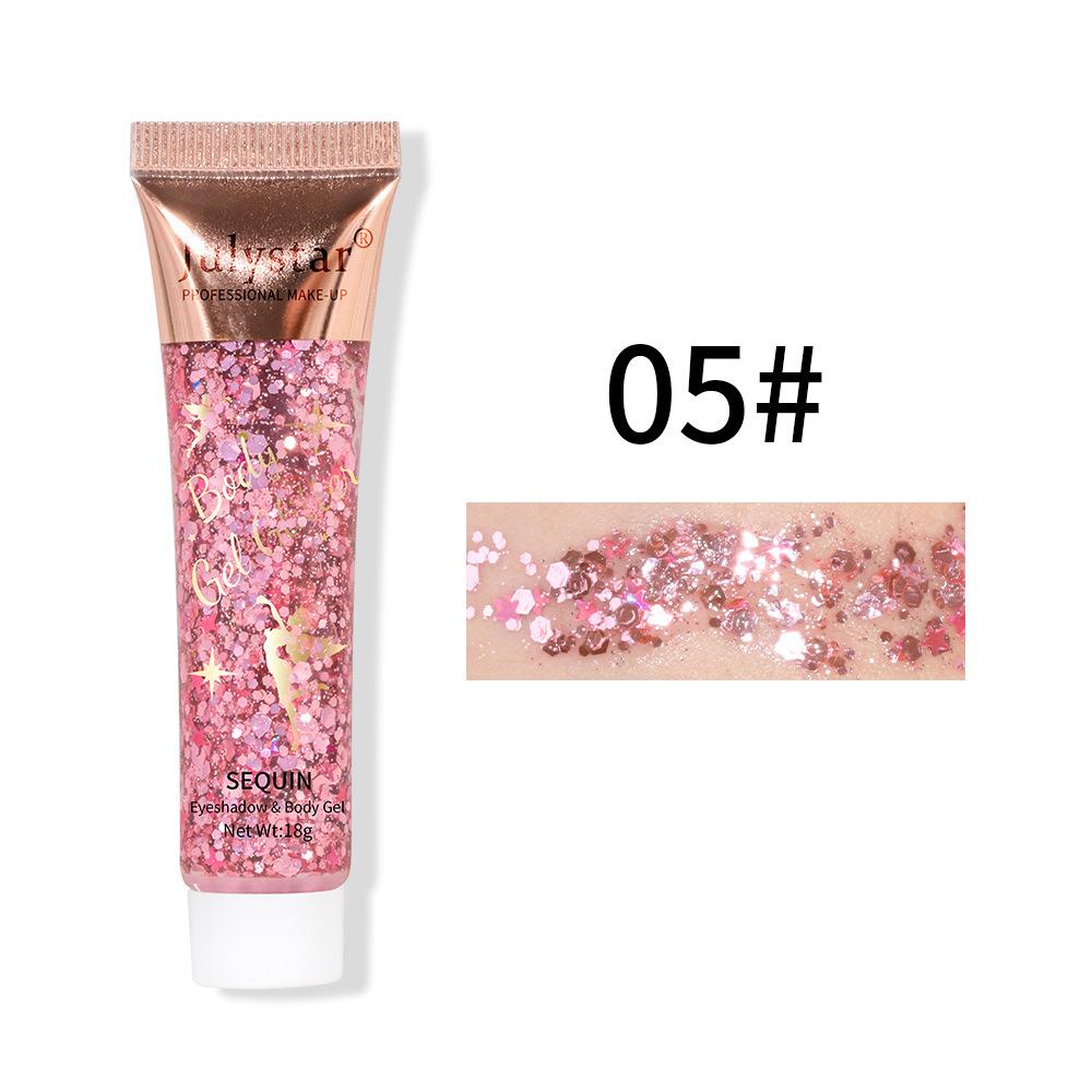 Mermaid Scales Gel Sequins Eyeshadow Liquid Face Lips Colorful Body Polarized Stage Sequins Eyeshadow