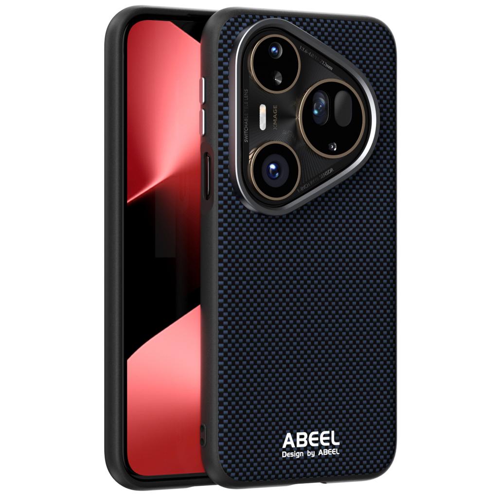 ABEEL Pouzdro pro Huawei Pura 80 Ultra Kompatibilní s MagSafe Tištěný PC TPU Hliníková slitina Kožený kryt na telefon