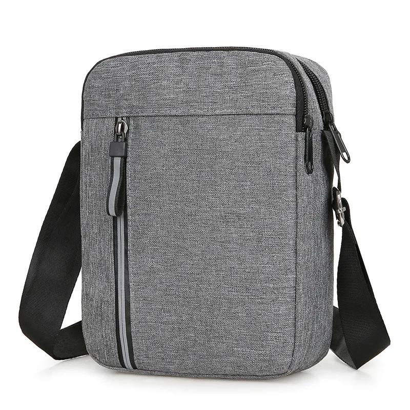 Large Capacity Crossbody Bag For Men Durable Casual Nylon Waterproof Handbag Messenger Bag Travel Male Shoulder Bag