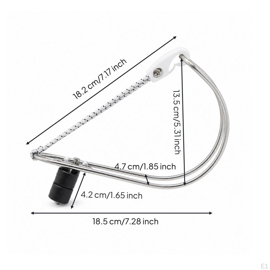 Life Buoy Bracket Stainless Steel Holder Marine Hardware for Boat Owners, Sailors, Boats,