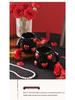 Creative High-End Black Heart Couple Ceramic Coffee Mugs