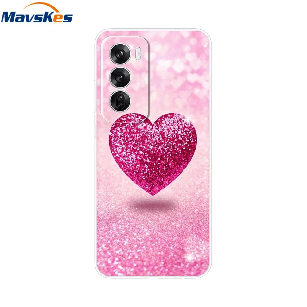 For OPPO Reno 12 5G Case Transparent Cover For OPPO Reno12 Pro 5G Reno12 Luxury Marble Soft Silicone TPU Phone Cases Funda Capas