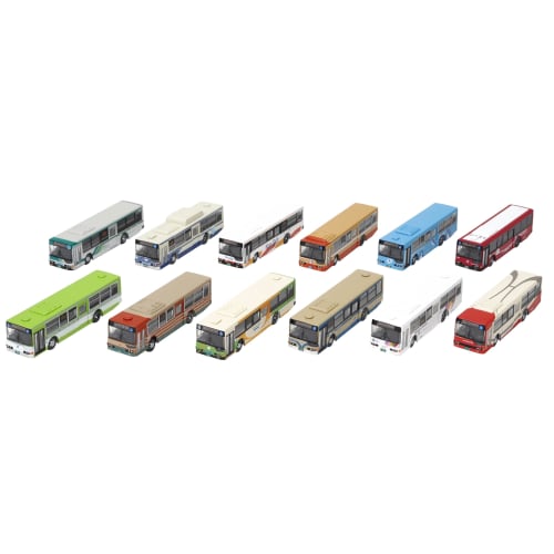 

Tomytec The Bus Collection Bus Collection 34th Edition, 12-Piece Box, Diorama Supplies, 331834