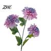 Realistic Decorative Plants Artificial 3 Head Dahlia Flowers, Silk Fabric Floral Arrangement, Bouquets Adjustable Fake Flowers for Home Decor Wedding