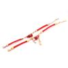 Zodiac Lucky Money Bag Titanium Steel Gold Gourd Red Rope Bracelet