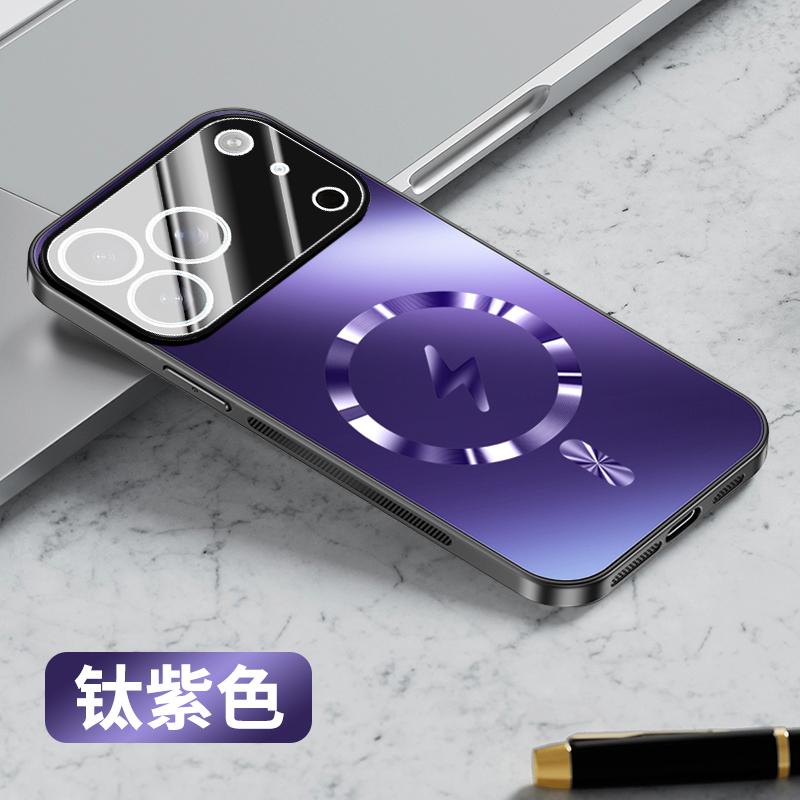 Für Magsafe Kabelloses Laden Matte Frosted Rückseite Hülle für Iphone 17 Pro Max Air Case Magnetischer Kameraobjektiv Filmschutz