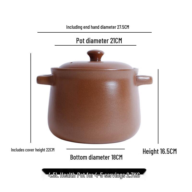 Multi-Purpose Unglazed Clay Cooking Pot