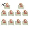 Colorful Paper Crafts 10 Pcs 3D Christmas Greeting Card Cute Tree Santa Snowman Holiday Cards Wreath Design for Festive Messages Wishes Eve