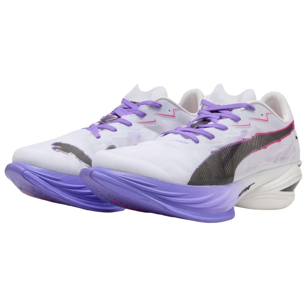 Puma Fast-R Nitro Elite 3 Digitokyo Classic Versatile Breathable Running Shoes Unisex sneaker White Purple 312058-01